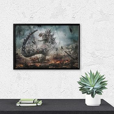 ダイヤモンドアートキット　まとめ売り9作品➕おまけつき 国内製造】B4サイズ・四角 ont-042『カワセミ』鬼辰カケルの