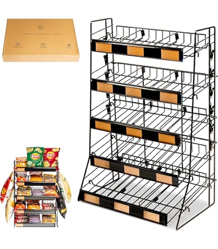 Pinzoveco Chip Rack Display Stand, 5 Tiers 40 Clips Nicaragua - View #13