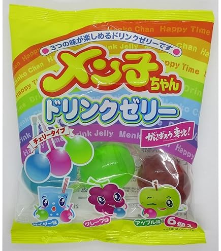 Amazon.co.jp: アキヤマ 90gメン子ちゃんドリンクゼリー6個×12袋×2
