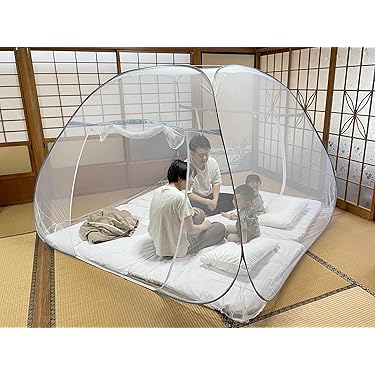 アンティーク蚊帳　おしゃれな吊り金具付き　10から12畳用 アンティーク蚊帳 おしゃれな吊り金具付き 10から12畳用 楽天