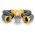 Camco 39666 Deluxe 20' Sewer Hose Kit with Swivel Fittings and Wye Connector - Ready to Use Kit Complete with Sewer Wye and E