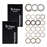 カラコン TeAmo マンスリー 2枚ｾｯﾄ 【度あり 度なし】14.0mm ピーチベージュ 1month (1箱1枚入り)_-5.00