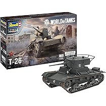Amazon | Revell World of Tanks, Unvarnished 03505 T-26 1:35
