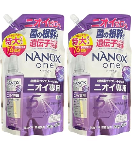 Amazon | ライオン NANOX one ニオイ専用 詰替特大 765g | LION | 液体洗剤