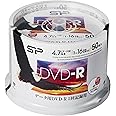 シリコンパワー データ用DVD-R 4.7GB 1-16倍速対応 ホワイトワイドプリンタブル 50枚スピンドル SPDR47PWC50S