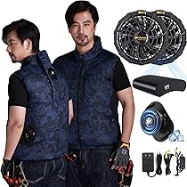 [MIDIAN] ペルチェ冷却服Ｌサイズ ファンバッテリーセット　PSE認証済み 楽天市場】MIDIAN 空調ベスト 32V フルセット 空調ウェア