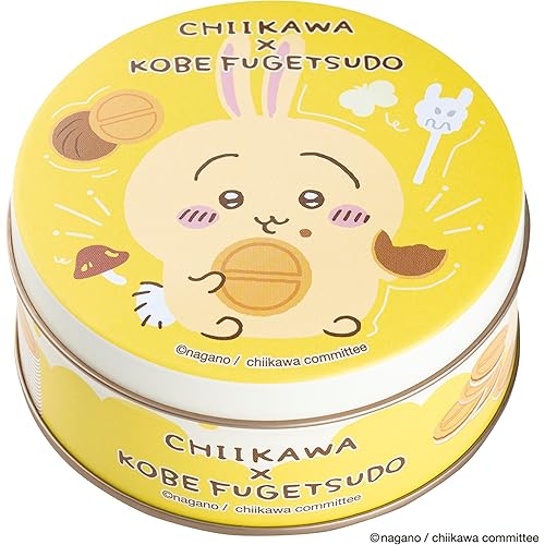 【正規品】 神戸 風月堂 ちいかわ ミニ ゴーフル お菓子 缶入り 【うさぎ】 6枚入り (バニラ ストロベリー風味 チョコレート 3枚入×2袋)