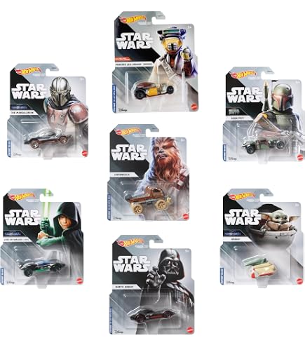 Amazon | Hot Wheels Star Wars R2-D2 and C-3PO Character Car 2-Pack