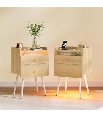 Amazon.co.jp: ナイトスタンドサイドテーブルモダンミニマリストベッド