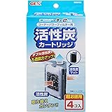 ジェックス GEX AQUA FILTER コーナーパワーフィルター用活性炭カートリッジ 活性炭+ハードマット ワンタッチ取り替え4個入り