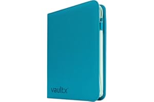 Vault X 9 Pocket Trading Card Zip Binder, 360 Cards, Compatible with Pokemon Scarlet & Violet Temporal Forces Set, Exo-Tec Album Material, 20 Side-Loading Pages, Folder for Collectible TCG (SV5)