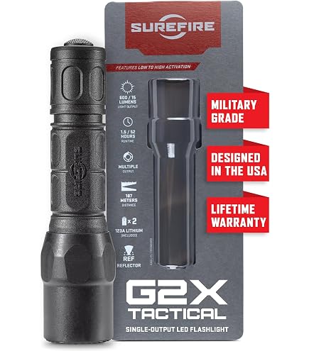 Amazon | 【国内正規品】SUREFIRE LEDライト G2X PRO ブラック 600