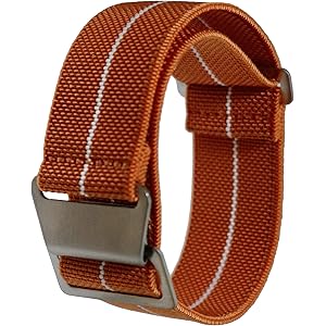 (キャリバ) CARIBA 60年代 フランス軍 パラシュートバッグ NATOタイプ 弾性 ナイロン 時計バンド (20…