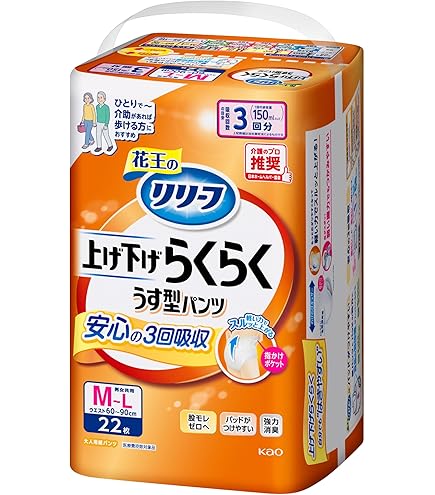 Amazon | リリーフ 【旧パッケージ】 パンツタイプ 安心のうす型 M~L
