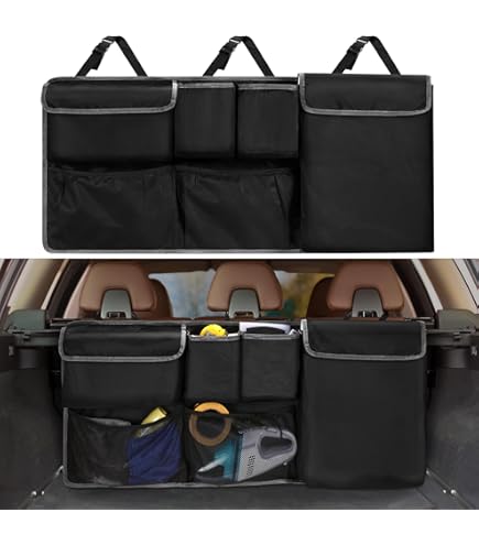 thumbnail image 2 of Envelope Style Trunk Cargo Net For Toyota Corolla Cross 2022-2025 – Elastic Mesh Organizer, Black 2 of 13