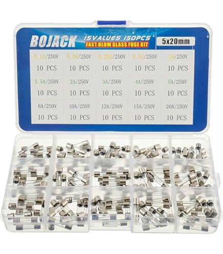 100PCS 25A 250V Quick Fast Blow Glass Tube Fuse 6mmx30mm 0.24"x1.18" F25AL250V E - Foto 10