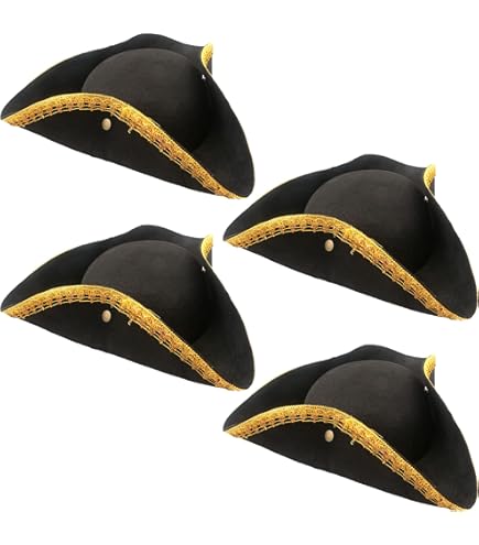 Dress Up America Deluxe Colonial Hat voor Volwassen