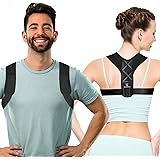 Aussiefascino Posture Corrector for Men and Women - Back Brace for Clavicle Support - Relives Neck & Shoulder Pain - Adjustab