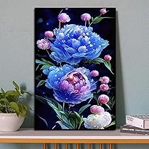 クロスステッチ　花瓶の牡丹【完成品】 クロスステッチ 花瓶の牡丹【完成品】 インテリア・生活道具