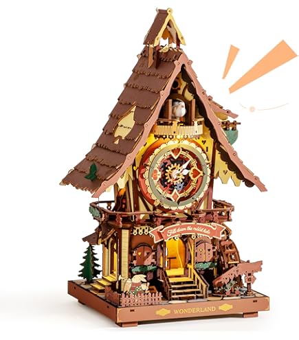 Amazon | ROKR 3Dパズル 大人用 ヴィンテージ木製振り子時計キット 12 Amazon | ROKR 3Dパズル 大人用 ヴィンテージ木製振り子時計キット 12