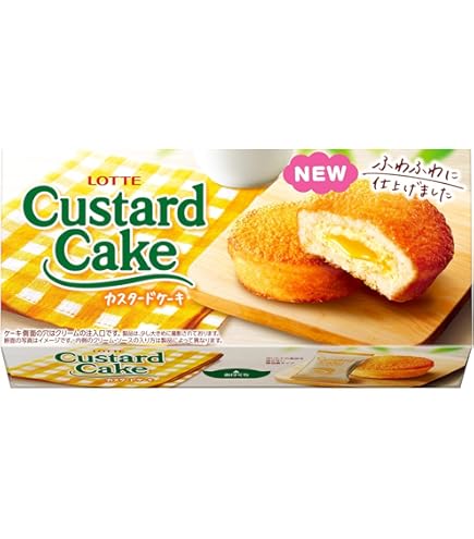 Amazon.co.jp: ロッテ カスタードケーキ(トロピカルフルーツ)個売り 1