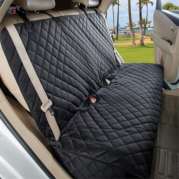 Dog car seat covers with seat belt holes Clearance