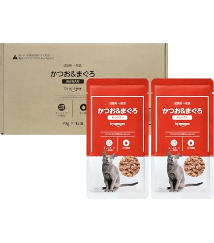Amazon.co.jp: by Amazon キャットフード ウェット パウチ 成猫用 総合