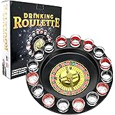 ショットガラスRoulette – Drinking Gameセット(2 Balls and 16メガネ) 16PCS Set ブラック FON-10046
