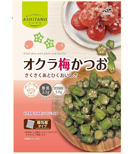 Amazon | モントワール ASHITAMO 大袋 オクラ梅かつお 36g×12袋 | モン