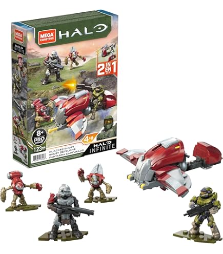 Amazon.co.jp: MEGA ヘイロー アクションフィギュア 組み立ておもちゃ