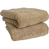 【Amazon限定ブランド】sensui Jun ORGANIC 上質超長綿 日本製 バスタオル 2枚セット 瞬間吸水 抗菌防臭 速乾 高級綿 甘撚り 大阪泉州タオル オーガニック サンドベージュ
