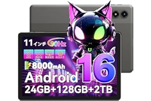 【2026新登場タブレット Android16 11インチ】Tabwee アンドロイドタブレット Wi-Fiモデル、24GB+128GB+2TB拡張 Gemini AI 3.0搭載 T7250 8コア/ 90Hz/8000mAh/5GWiFi/GMS