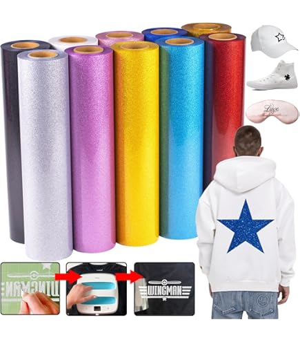 3Dパフ熱転写ビニール ビニールヒートプレスフィルムアイロン 3枚 Amazon | uxcell 3Dパフ熱転写ビニール HTV ビニールヒートプレス