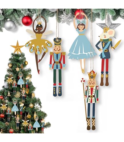 Amazon.co.jp: Weysat クリスマス木製くるみ割り人形デコレーション