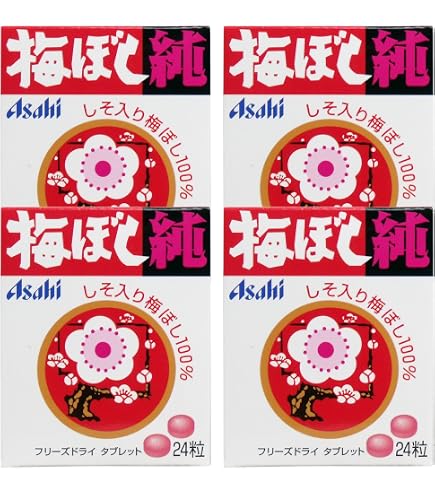 みらくる ❤️〈Mサイズ〉紅さし梅干し準A級　3200g Amazon.co.jp: 梅ぼし純 24粒 梅干し純 6個セット : 食品・飲料・お酒