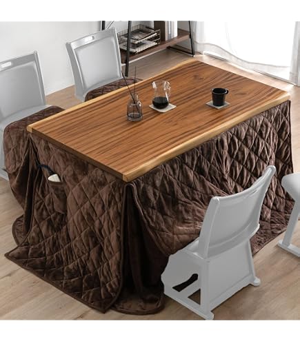 ダイニングこたつ135×85cm 掛布団セット　ブラウン　ダイニングコタツセット Amazon.co.jp : ダイニングコタツ 長方形 135×85cm ＆ 掛け布団セット