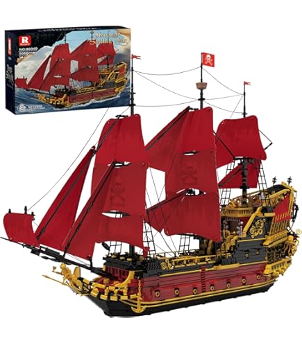 Amazon.co.jp: JMBricklayer 海賊船ビルディングセット 大人用