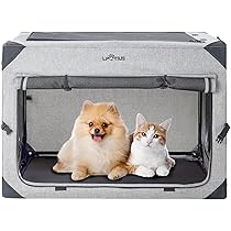 Amazon | LPOTIUS 折りたたみ ペット クレート 中型犬 小型犬 猫