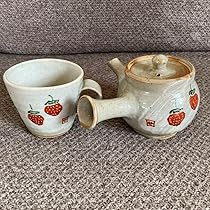 作家物みちのく長瀞末家焼ひろ窯急須と茶こぼしとマグカップ(未使用品) 作家物みちのく長瀞末家焼ひろ窯急須と茶こぼしとマグカップ(未