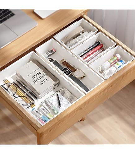 Amazon.co.jp: 引き出し付き木製デスクオーガナイザー DIYデスクトップ