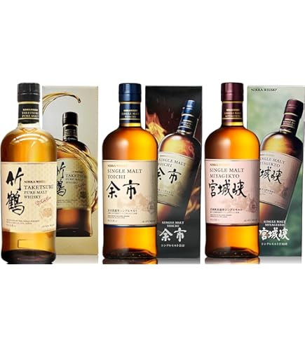 Amazon.co.jp: 余市・宮城峡・竹鶴 3本セット 各700ml ニッカ