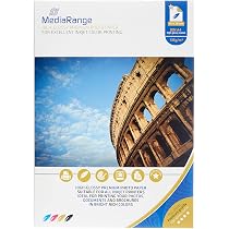 Mediarge A4 Photo Paper - 130gsm Matt Finish, High-Quality For Inkjet Printers, Professional Photo Printing