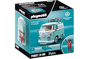 PLAYMOBIL Collector Cars, Volkswagen T1 Camper, Model Car for Adults and Children, with Stickers to Personalise, Gift for Car Fans and Collectors, Detailed Design, 71857