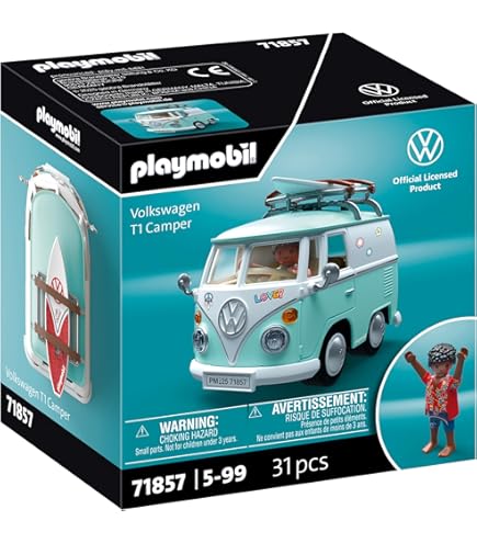 Amazon.co.jp: Playmobil Volkswagen T1 Camping Bus : おもちゃ