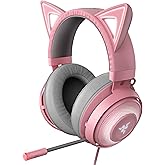 Razer RZ04-02980200-R3M1 Kraken Kitty Chroma USB Gaming Headset: Retractable Noise Cancelling Mic - Lightweight Aluminum Fram