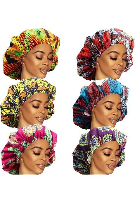 Satin Bonnet for Women Curly Hair 
