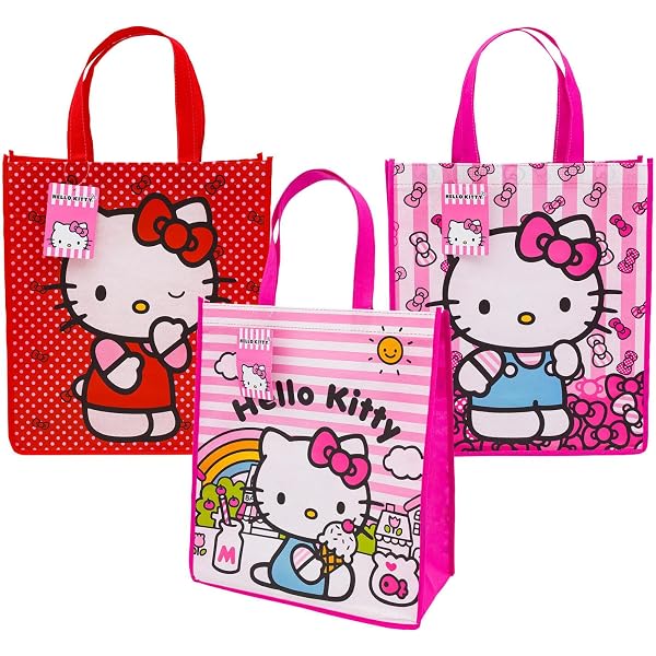 Amazon | 早送り ハローキティ ラージショッピングトートバッグ ピンク