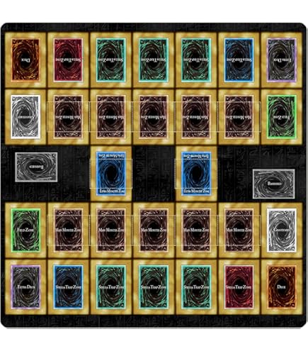 Amazon | 遊戯王プレイマット、2人用、限定版レアダイスと無料収納