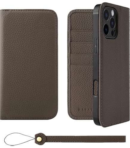 Amazon.co.jp: HANATORA iPhone16ProMax ケース 手帳型 本革