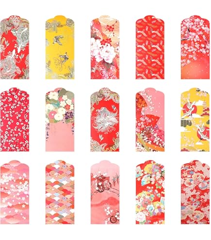 Amazon | ポチ袋 10柄1枚ずつセット 大漁旗ポストカード1枚付 お年玉